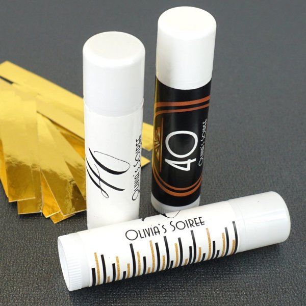 Adult Birthday Party Favors - Personalized Lip Balm Favors